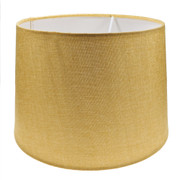 Drum Shade 30cm Textured Faux Linen Marmalade