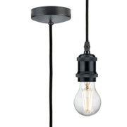 Anthracite 1.8m Threaded E27 Pendant Light Fitting Class 2
