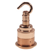 ES | E27 Copper Threaded Lampholder with Hook