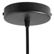 Black Single Hole 120mm Ceiling Rose Kit