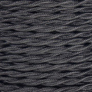 2 Core Dark Grey Twisted Cable