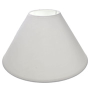 Conical Shade 30cm Taped Edge White