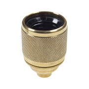 ES | E27 Brass Lampholder with Knurled Centre 10mm Entry