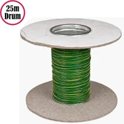 Chandelier Wire Green/Yellow 25m Reel
