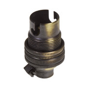 SBC | B15 | Small Bayonet Cap Antique Brass Lampholder with 10mm Fixing
