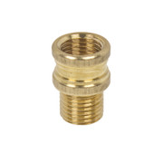 Decorative Brass Coupler | Female M10 x Male M10 Thread