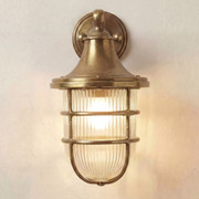 Grand Tiller Wall Lantern (Raw Brass)