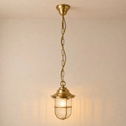Hull Guard Pendant Lantern (Raw Brass)
