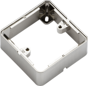 1G Surface Box - Brushed Chrome effect