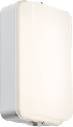 230V IP54 5W LED Security Amenity Bulkhead with Daylight Sensor - White