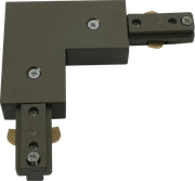 230V Track L Right Angle Connector - Satin Nickel
