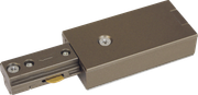 230V Single Circuit Track Power Feed - Satin Nickel