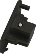 230V Single Circuit Track Dead End Cap - Black