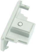 230V Single Circuit Track Dead End Cap - White