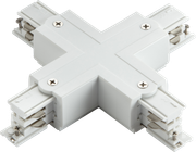 K-LINE 230V 3-Circuit Track X-Connector - White