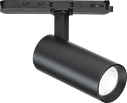 Atlas Pro 230V 3-Circuit Track Dimmable Spotlight in Matt Black - 10/12/15W and CCT Adjustable