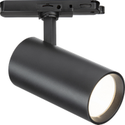 Atlas 230V 3-Circuit Track IP20 24W LED Spotlight 3000K - Matt Black