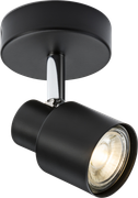 230V GU10 Single Spotlight - Matt Black