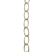 2.7mm Gauge 28mm Brass Plated Oval Lighting Chain