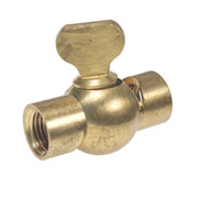 Raw Brass Banjo Knuckle Joint with 10mm Female Ends (unpolished)