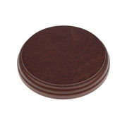 100mm Mahogany Plinth Lamp Base