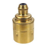 ES | E27 | Edison Screw Brass Lampholder with Cord Grip