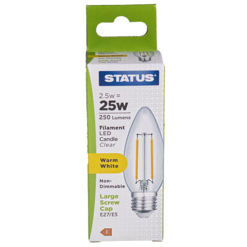 ES | Edison Screw Candle 2.5W Filament LED Lamp