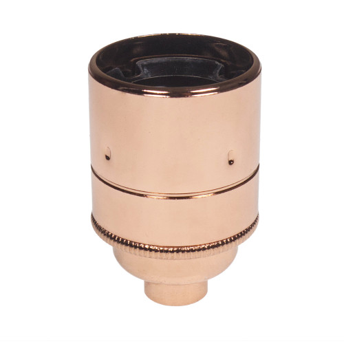 ES | E27 | Edison Screw Plain Copper Lampholder with 10mm Fixing
