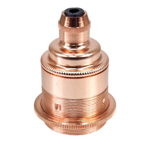 ES | E27 | Edison Screw Copper Threaded Lampholder with Cord Grip