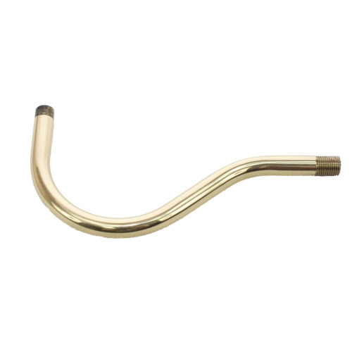 Polished Brass Swan Neck 10mm Arm