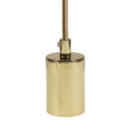 Brass ES | E27 | Edison Screw Lampholder Cup and Cord Grip