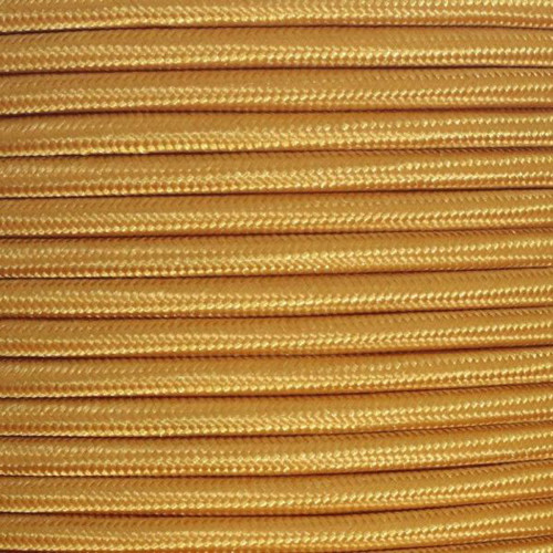 Gold Round Fabric Cable 3 Core 4048255
