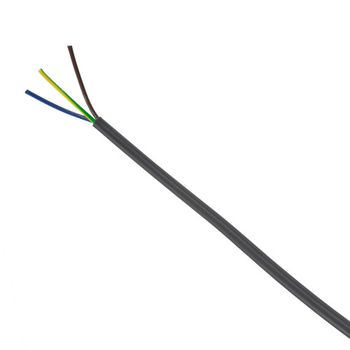Anthracite Grey 3 Core PVC Flex Round 0.75mm