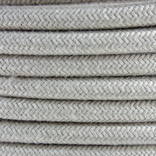 Dove Cotton Round Fabric Cable 3 Core 4200449