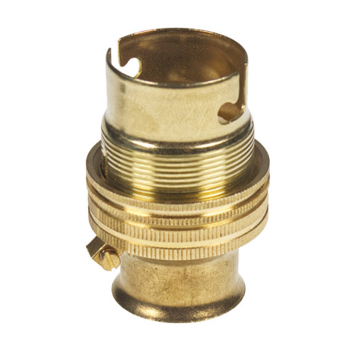 BC | B22 | Bayonet Cap Brass Lampholder with 20mm Base Thread