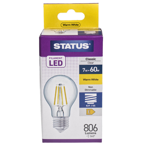 ES | Edison Screw 7w GLS Filament LED Lamp