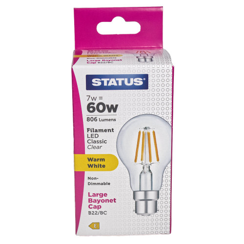 LED BC GLS 7w Filament