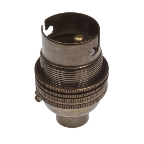 BC | B22 | Bayonet Cap Old English Un-Switched Lampholder with Stem Lock