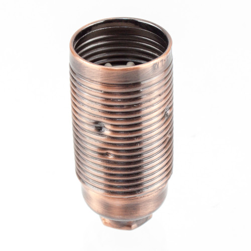 SES | E14 | Small Edison Screw Threaded Antique Copper Lampholder With 10mm Thread Entry