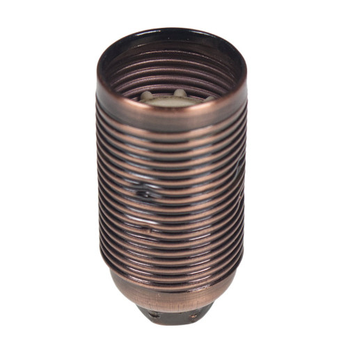SES | E14 | Small Edison Screw Threaded Antique Copper Lampholder With 10mm Thread Entry