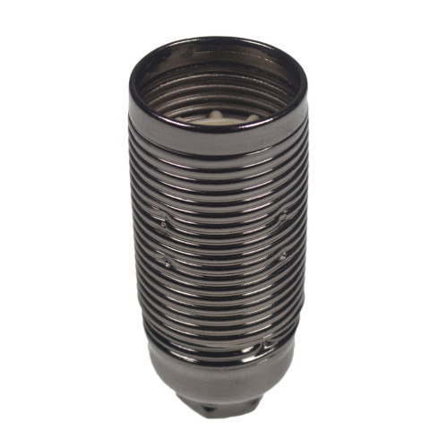 SES | E14 | Small Edison Screw Threaded Black Nickel Lampholder With 10mm Thread Entry