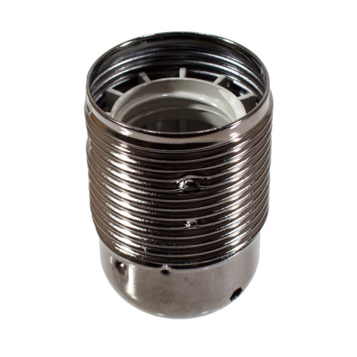 ES | E27 | Edison Screw Gun Metal Plated Threaded Lampholder