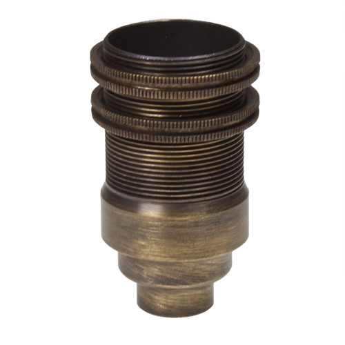 SES | E14 | Small Edison Screw Antique Brass Threaded Lampholder with 10mm Entry