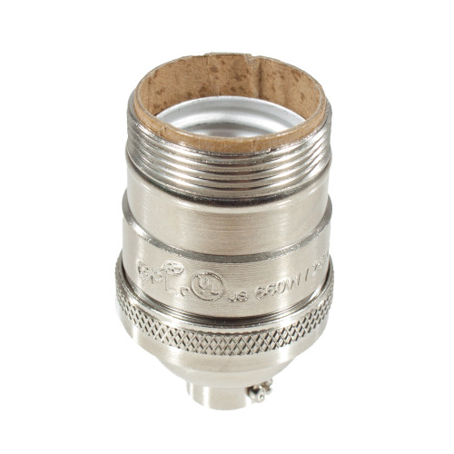 E26 Nickel Threaded Lampholder with 1/8" IP Thread