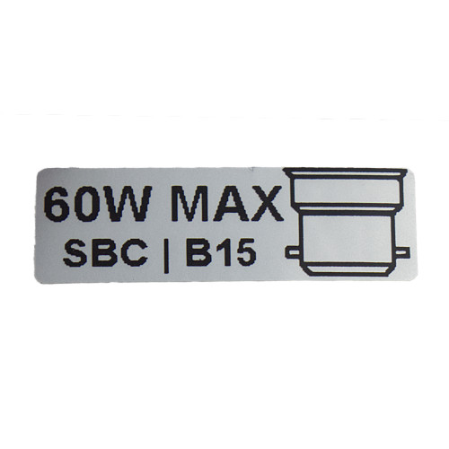 60W Max Wattage With SBC Image Sticker Single 6611269