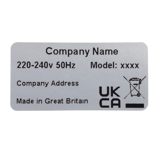 UK Light Fitting Traceability Label