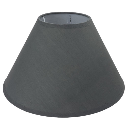 Conical Shade 35cm Taped Edge Charcoal Grey