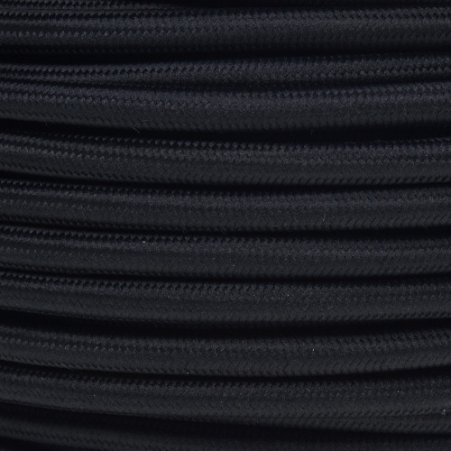 2 Core Black Outdoor Round Cable 1.00mm