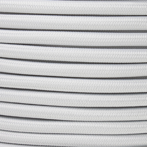 2 Core White Outdoor Round Cable 1.00mm