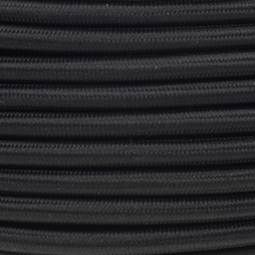3 Core Black 1.5mm Round Cable